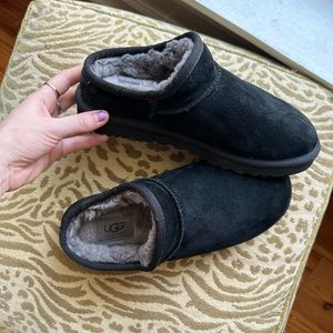 Never worn outside, Black UGG Mules, Size 7